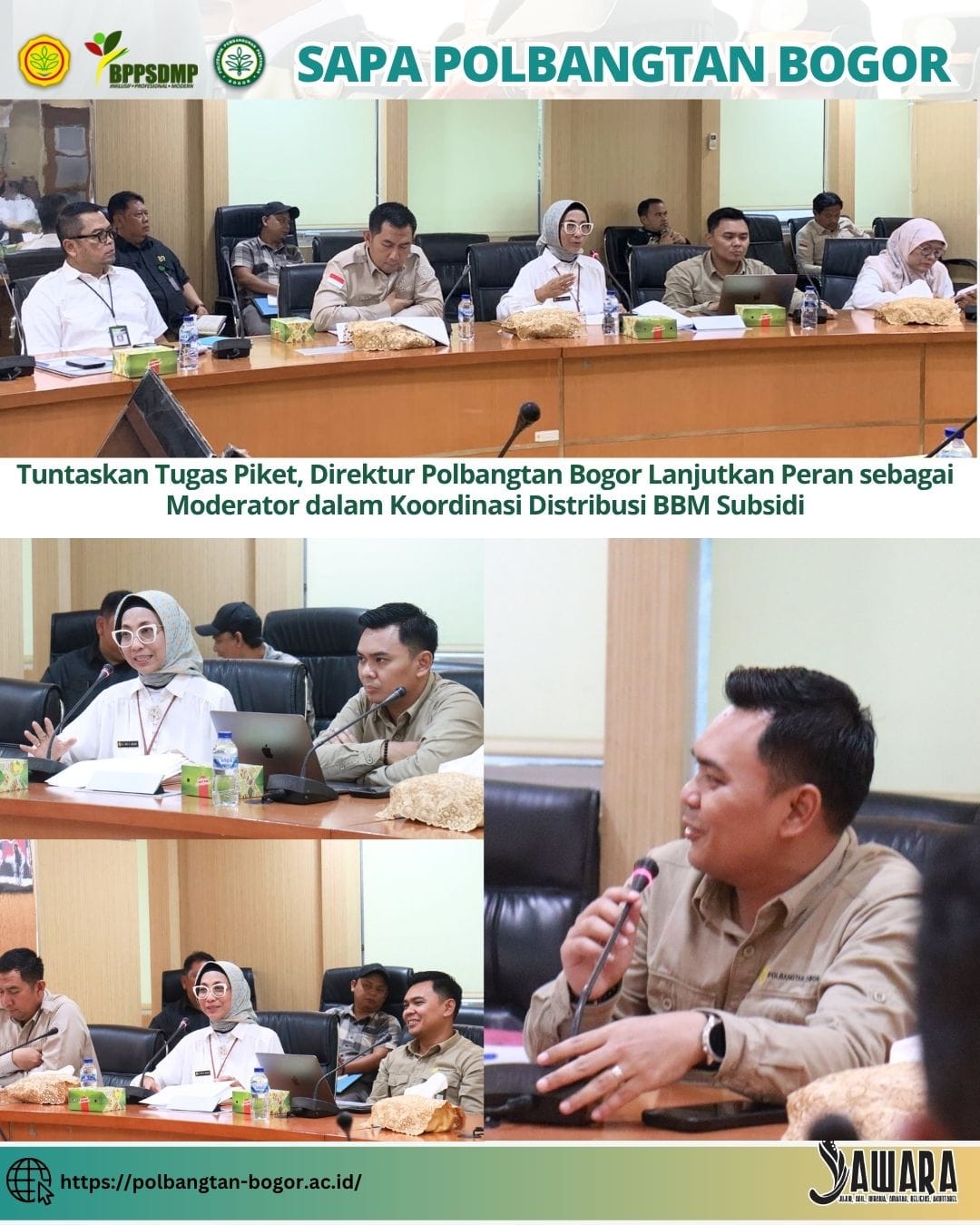 Tuntaskan Tugas Piket, Direktur Polbangtan Bogor Lanjutkan Peran sebagai Moderator dalam Koordinasi Distribusi BBM Subsidi