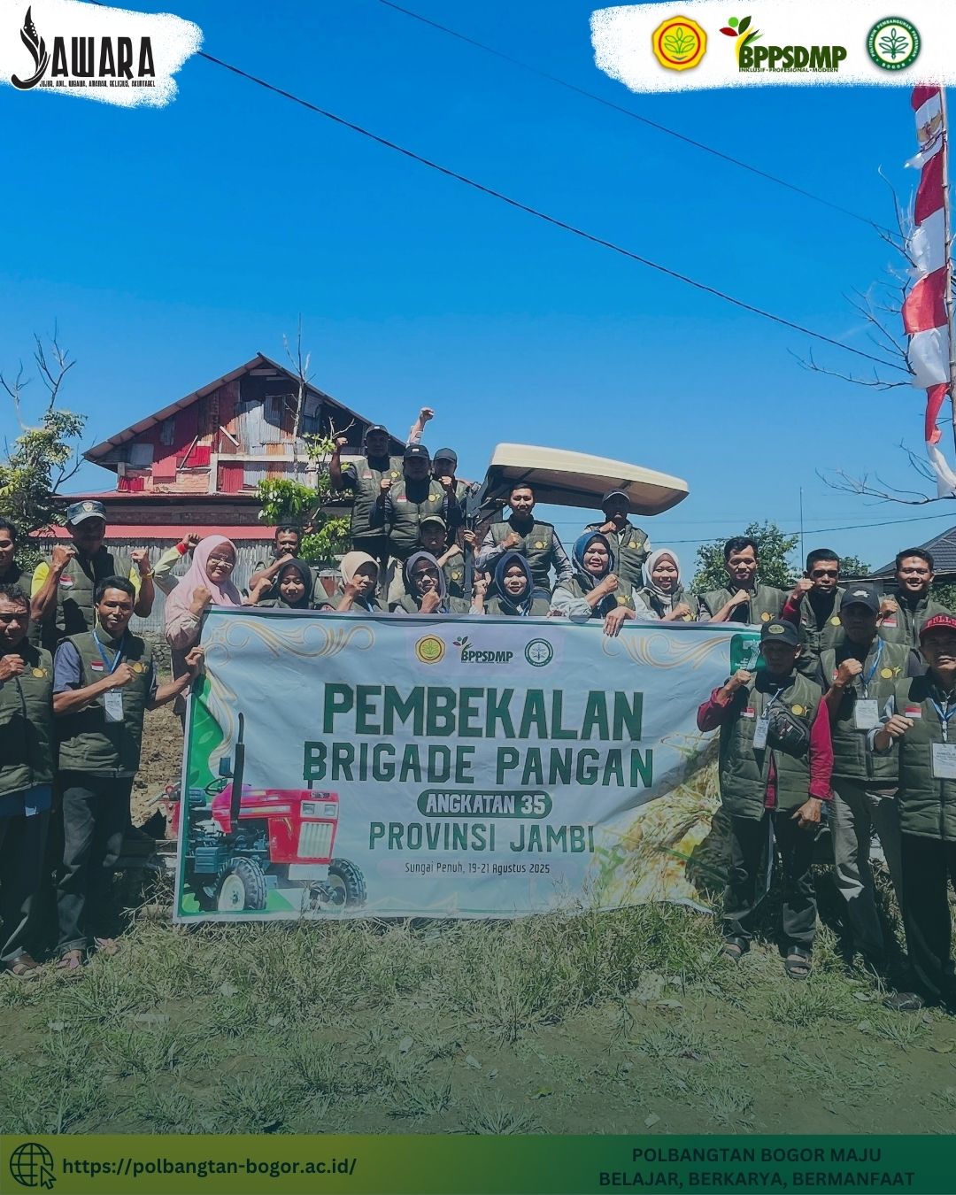 Polbangtan Kementan Perkuat Generasi Muda Pertanian melalui Pembekalan Brigade Pangan di Sungai Penuh