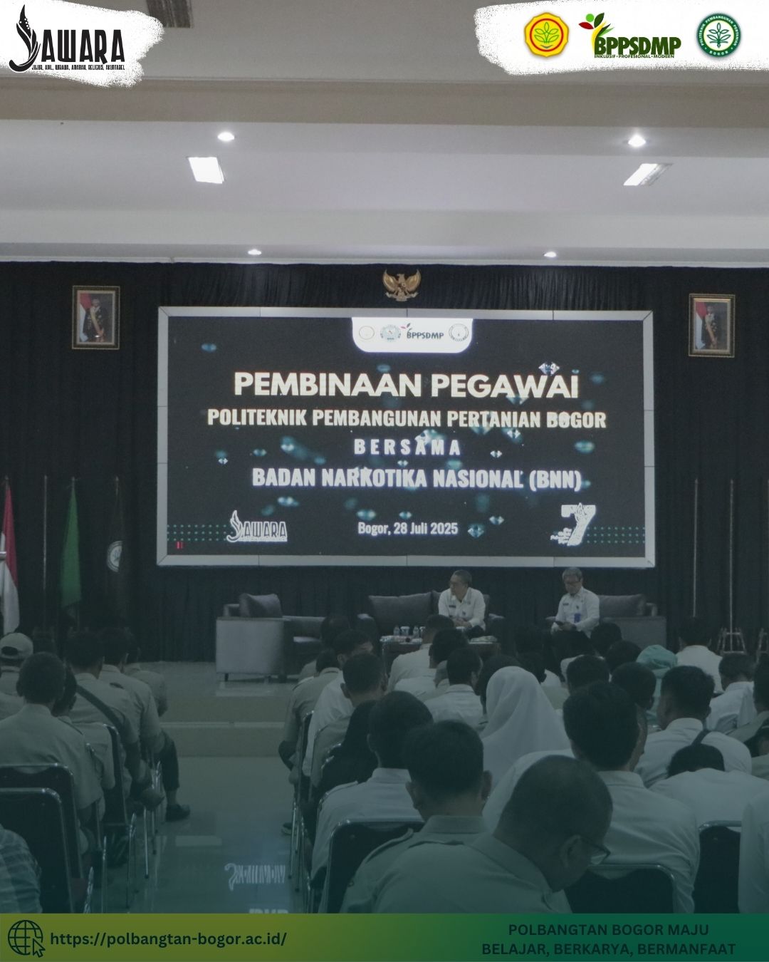 Polbangtan Kementan Gandeng BNN Gelar Pembinaan & Tes Urine Untuk Pegawai