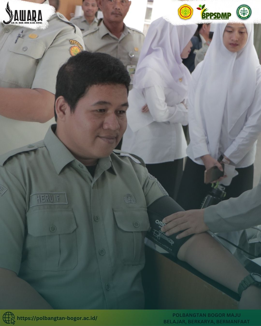 Wujudkan Kinerja Sehat, Polbangtan Kementan Screening Kesehatan Pegawai