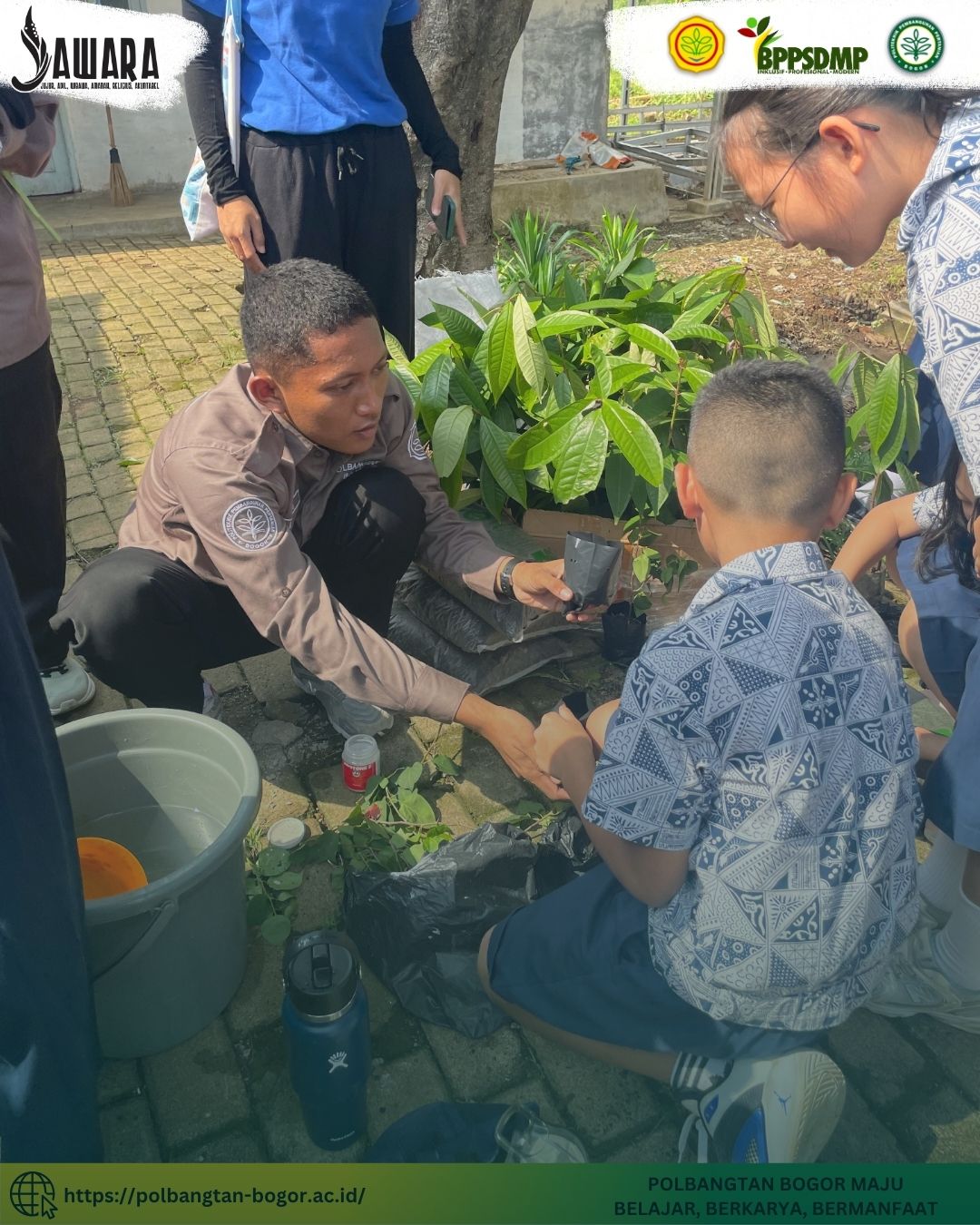 Kenalkan Pertanian Sejak Dini, Siswa Sekolah Bogor Raya Belajar Pertanian Modern di Polbangtan Kementan