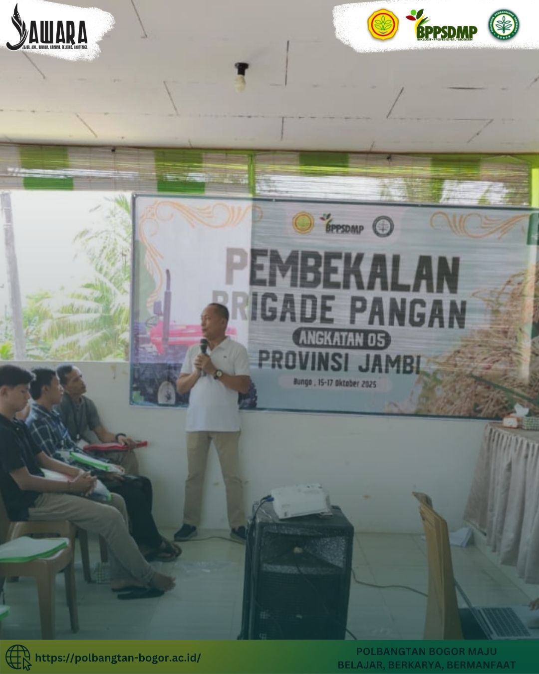 15 Anggota Brigade Pangan Bathin III Ulu Ikuti Pembekalan dari Kementan