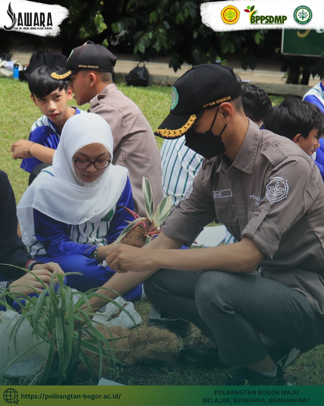 SMP Al-Izhar Belajar Perbanyakan Tanaman di Polbangtan Kementan