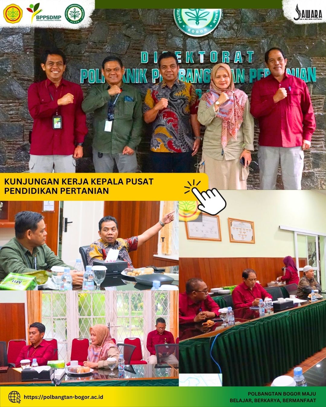Kunjungan Kerja Kepala Pusat Pendidikan Pertanian
