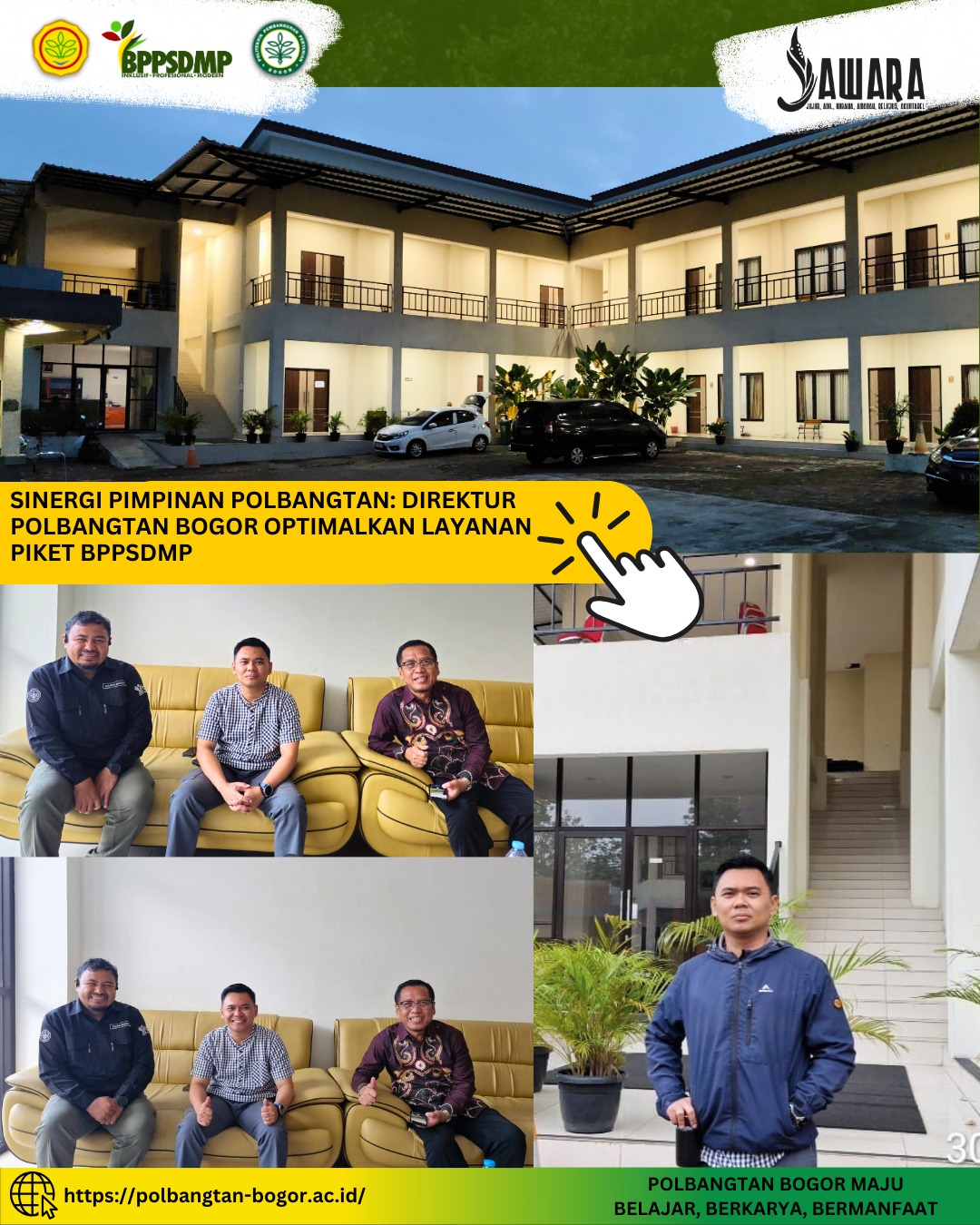 Sinergi Pimpinan Polbangtan: Direktur Polbangtan Bogor Optimalkan Layanan Piket BPPSDMP