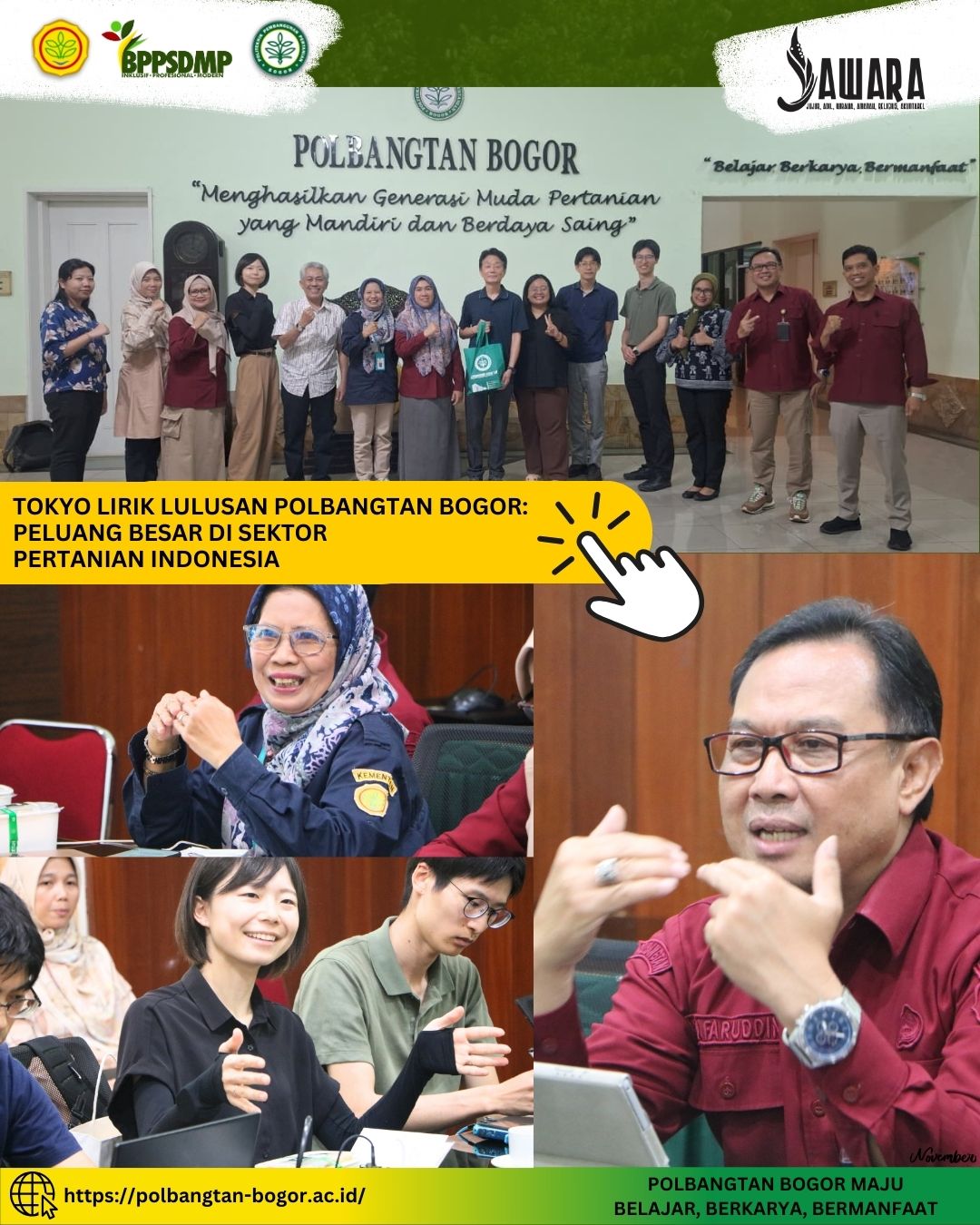 Tokyo Lirik Lulusan Polbangtan Bogor: Peluang Besar Di Sektor Pertanian Indonesia
