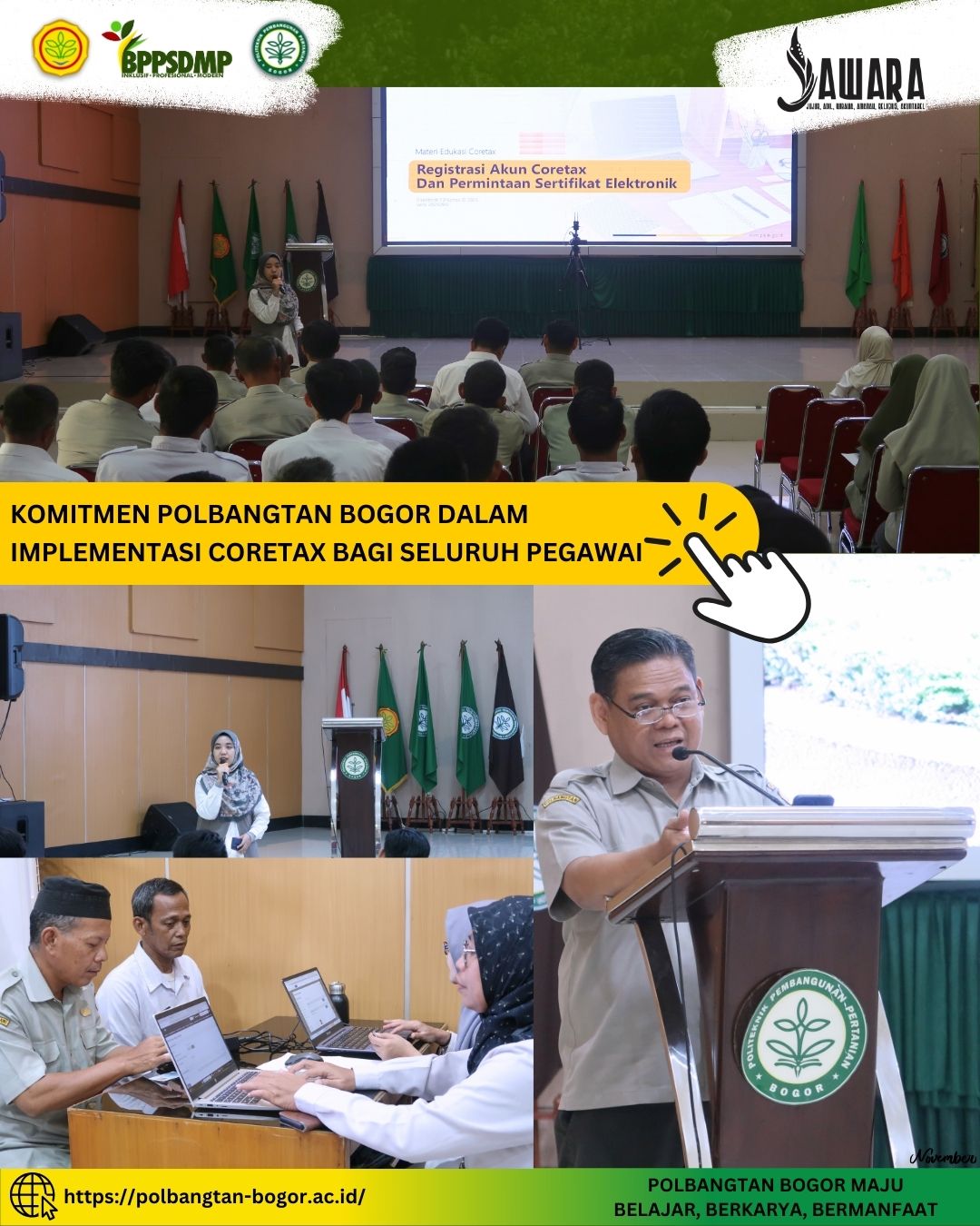 Komitmen Polbangtan Bogor dalam Implementasi Coretax bagi Seluruh Pegawai
