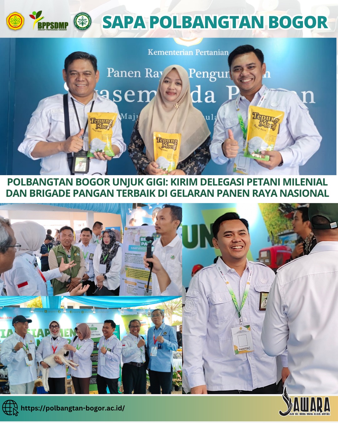 Polbangtan Bogor Unjuk Gigi: Kirim Delegasi Petani Milenial dan Brigade Pangan Terbaik di Gelaran Panen Raya Nasional