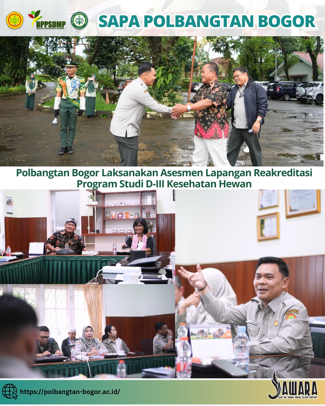 Polbangtan Bogor Laksanakan Asesmen Lapangan Reakreditasi Program Studi D-III Kesehatan Hewan