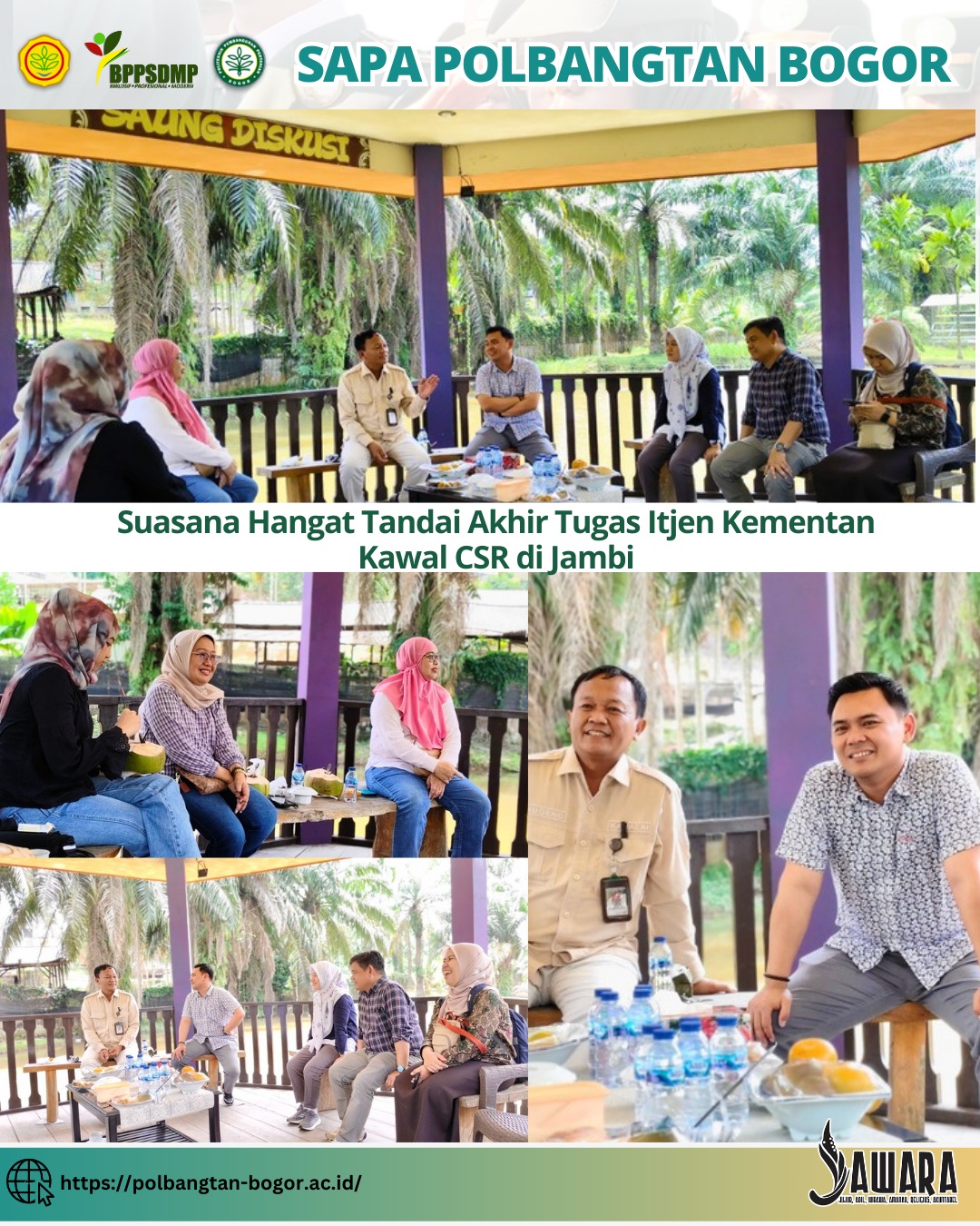 Suasana Hangat Tandai Akhir Tugas Itjen Kementan Kawal CSR di Jambi