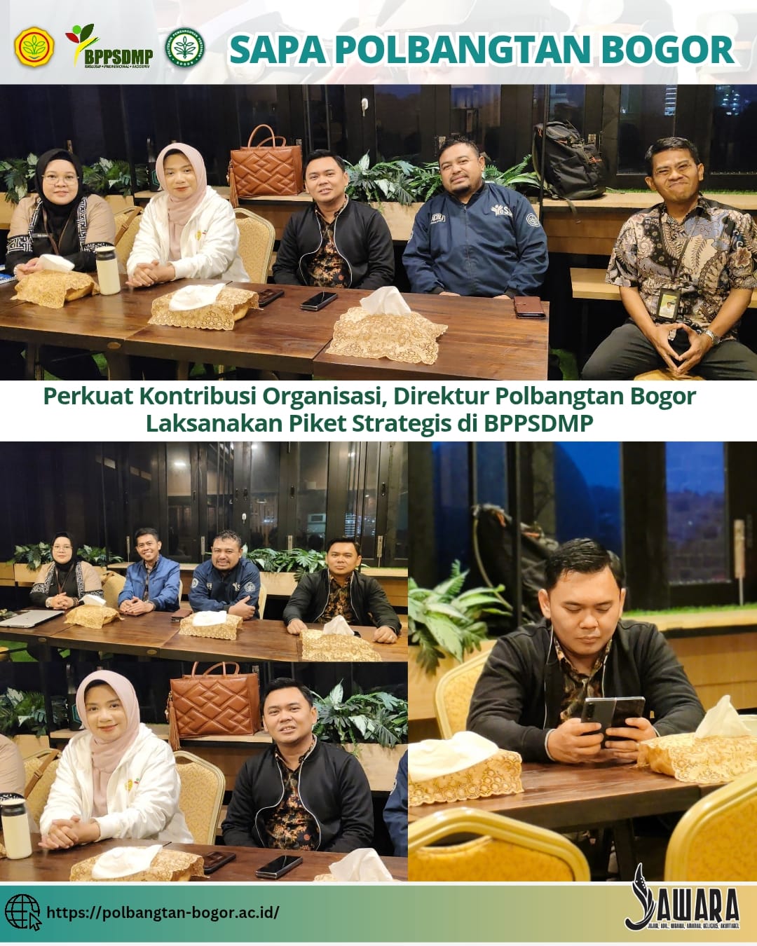 Perkuat Kontribusi Organisasi, Direktur Polbangtan Bogor Laksanakan Piket Strategis di BPPSDMP