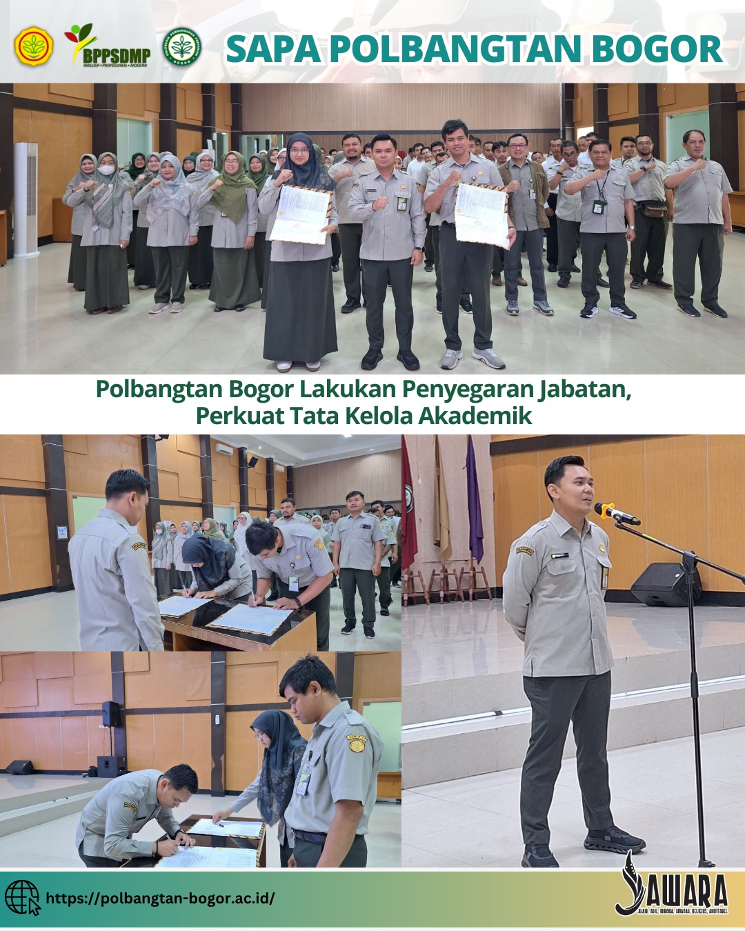 Polbangtan Bogor Lakukan Penyegaran Jabatan, Perkuat Tata Kelola Akademik