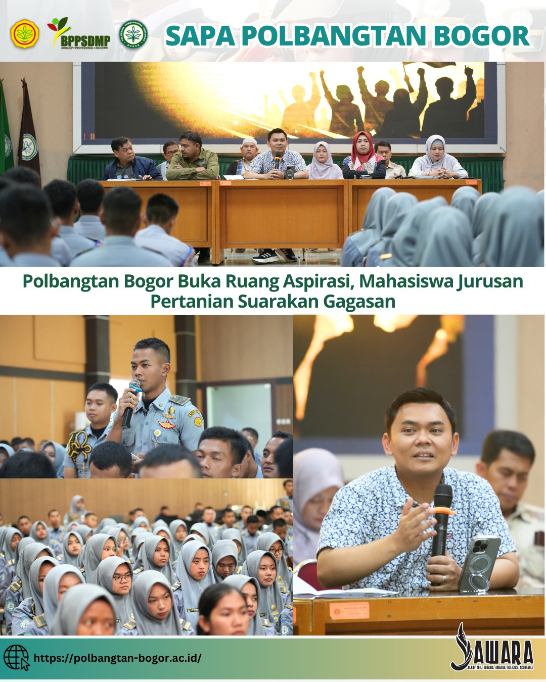 Polbangtan Bogor Buka Ruang Aspirasi, Mahasiswa Jurusan Pertanian Suarakan Gagasan