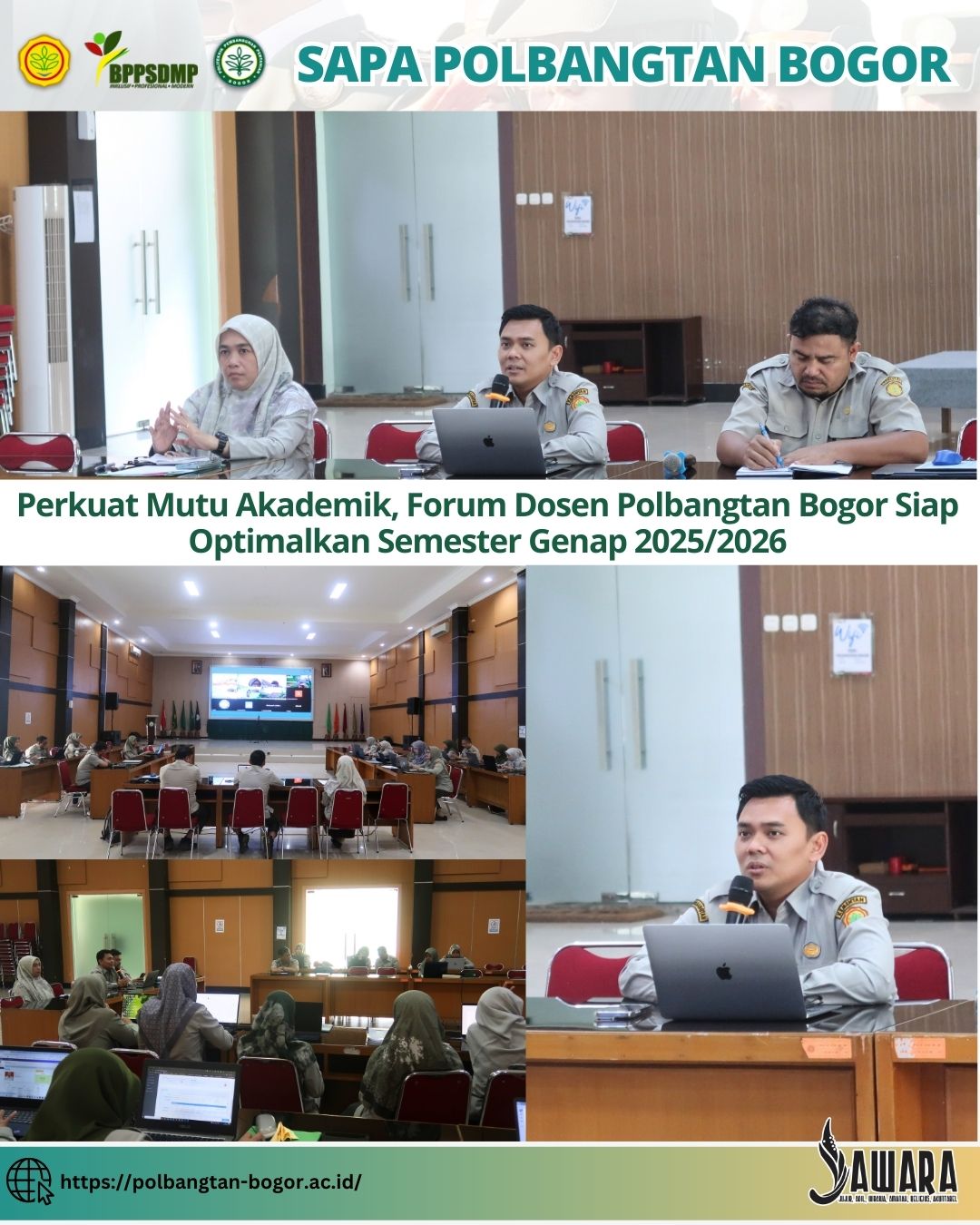 Perkuat Mutu Akademik, Forum Dosen Polbangtan Bogor Siap Optimalkan Semester Genap 2025/2026