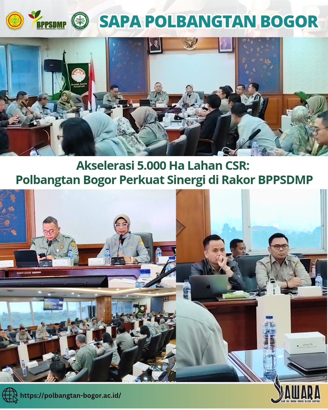 Akselerasi 5.000 Ha Lahan CSR:  Polbangtan Bogor Perkuat Sinergi di Rakor BPPSDMP