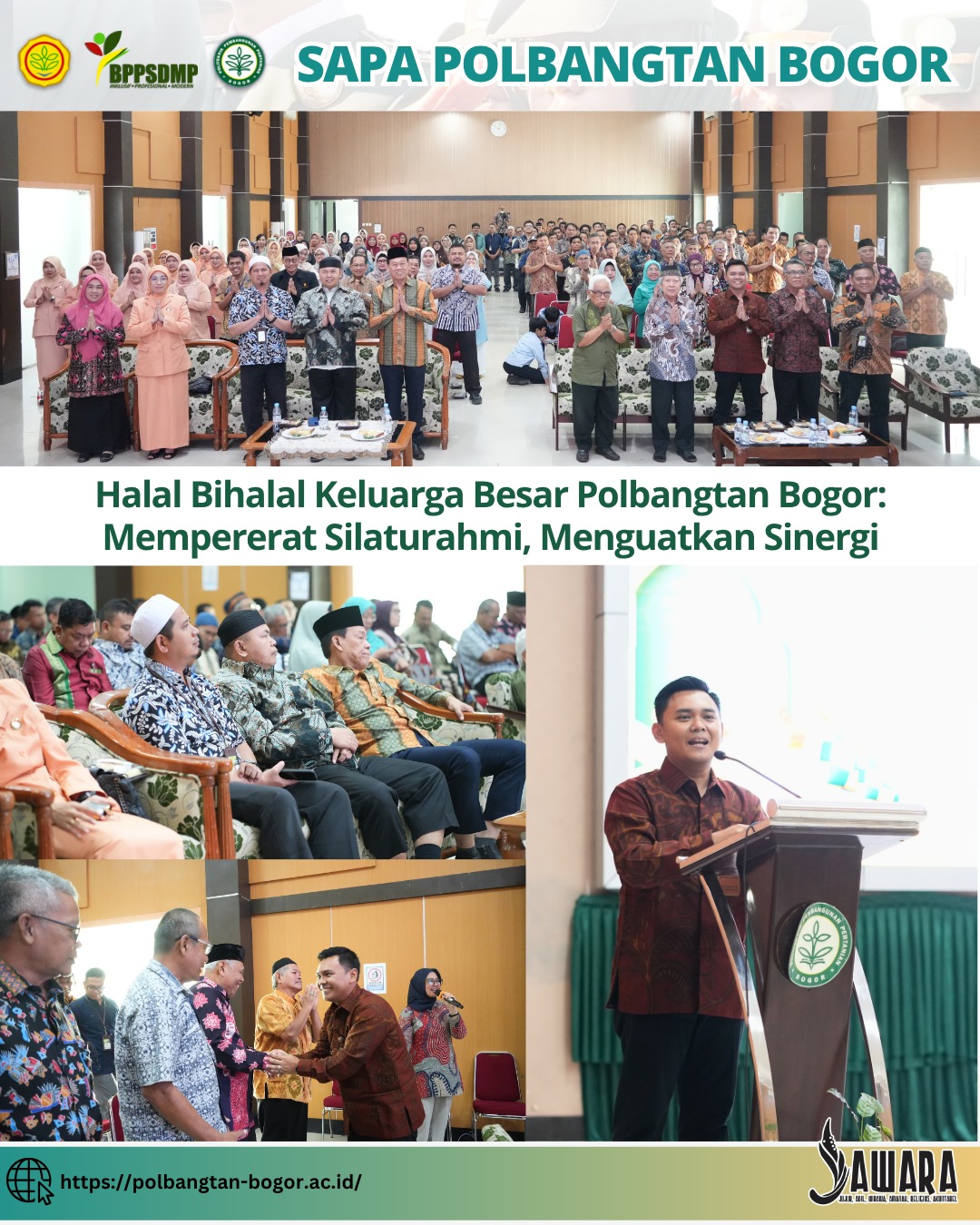 Halal Bihalal Keluarga Besar Polbangtan Bogor: Mempererat Silaturahmi, Menguatkan Sinergi