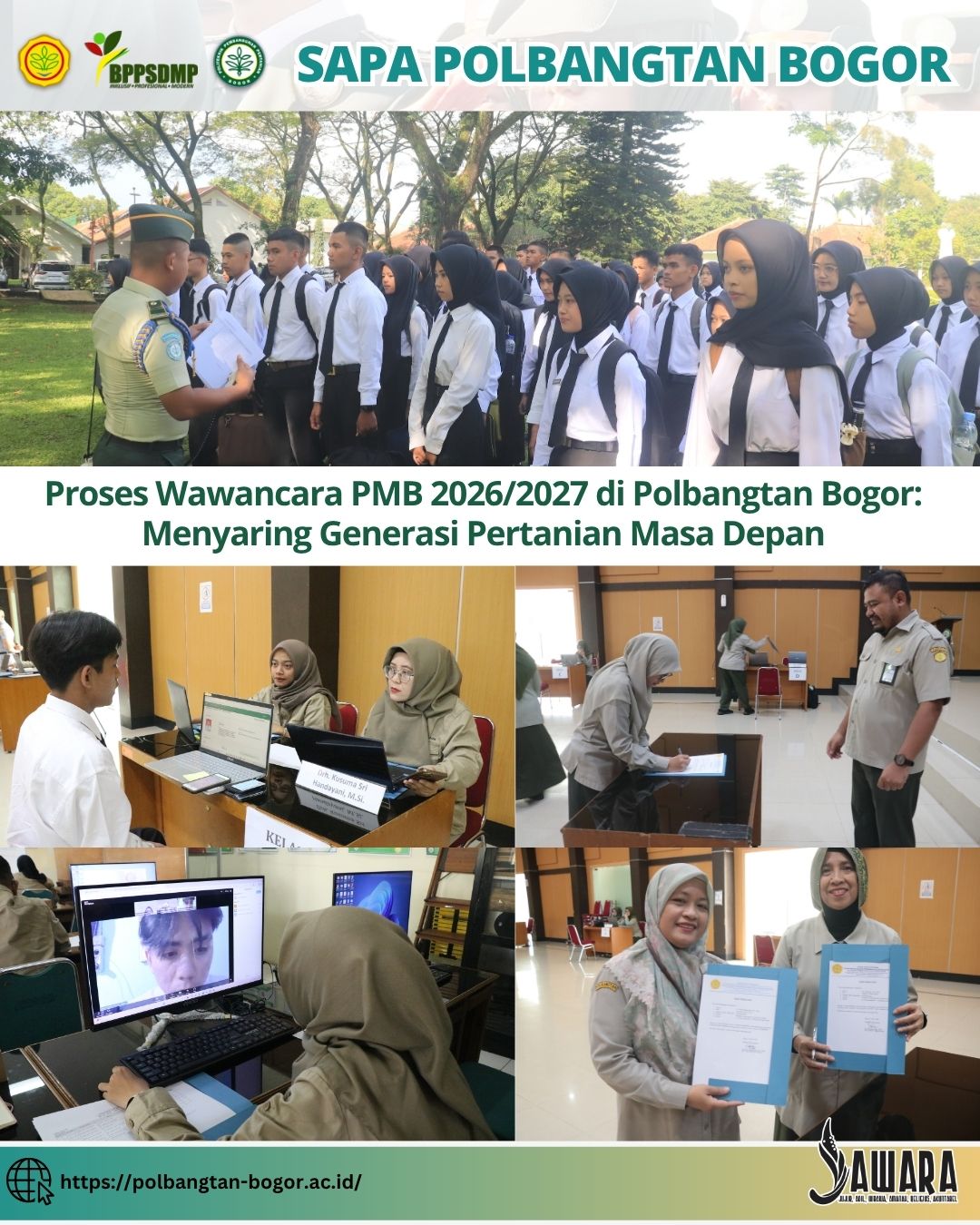 Proses Wawancara PMB 2026/2027 di Polbangtan Bogor: Menyaring Generasi Pertanian Masa Depan