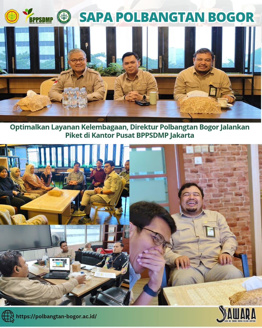 Optimalkan Layanan Kelembagaan, Direktur Polbangtan Bogor Jalankan Piket di Kantor Pusat BPPSDMP Jakarta
