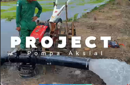 Project Pompa Aksial Mahasiswa TMP Polbangtan Bogor di Kalimantan
