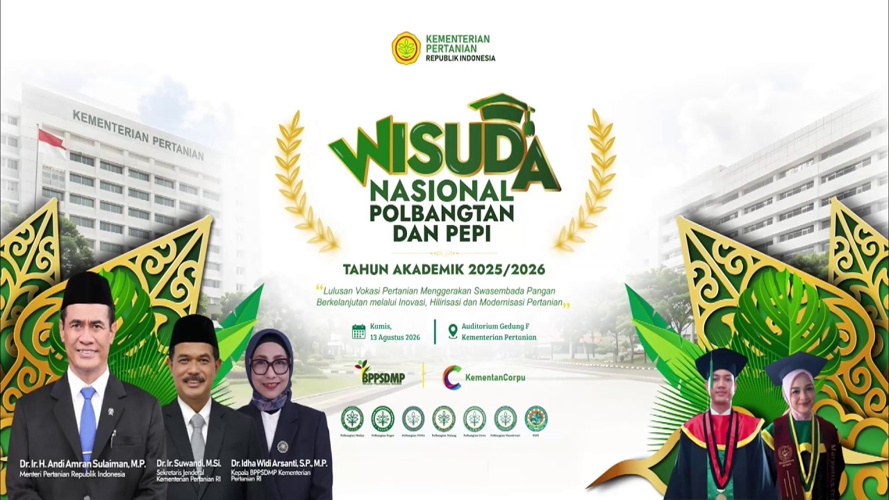 Wisuda Nasional POLBANGTAN PEPI 13 Agustus 2026